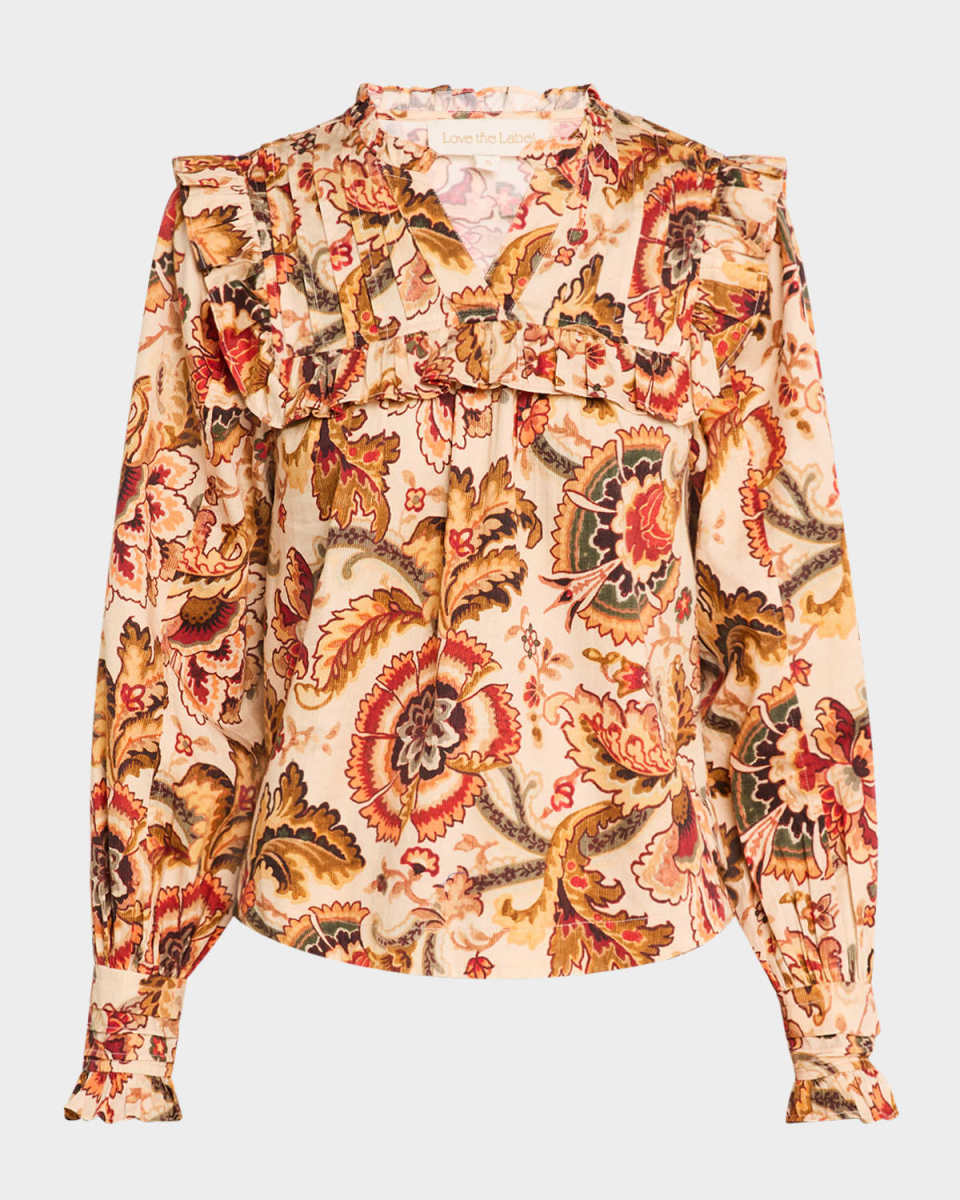 Tallulah Ruffled Floral Top